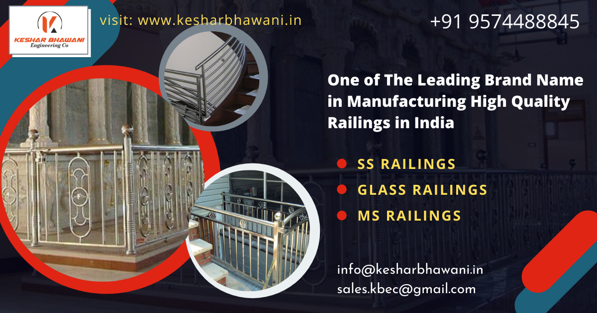 Ss Railings Designs By keshar Bhawani Engg Co.