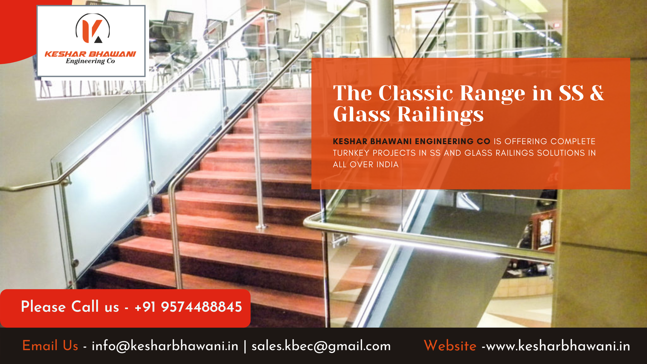 Glass Railings Turnkey Solution Provider in Ahmedabad, Gujarat & India