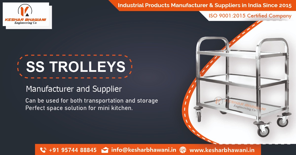 SS Trolleys Manufacturer in Ahmedabad, Gujarat, India