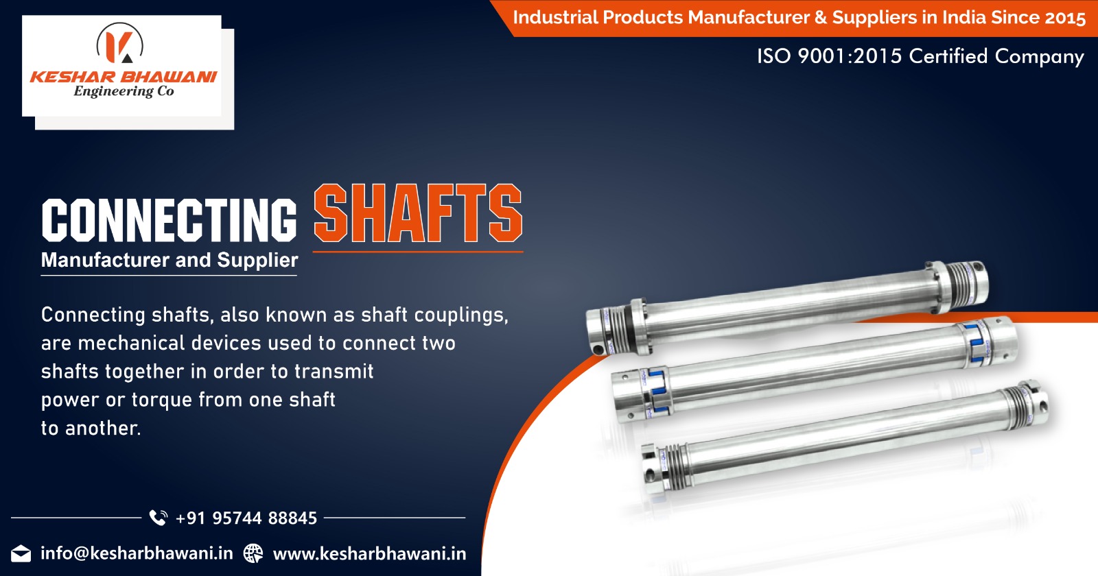 Supplier of Connecting Shafts in India