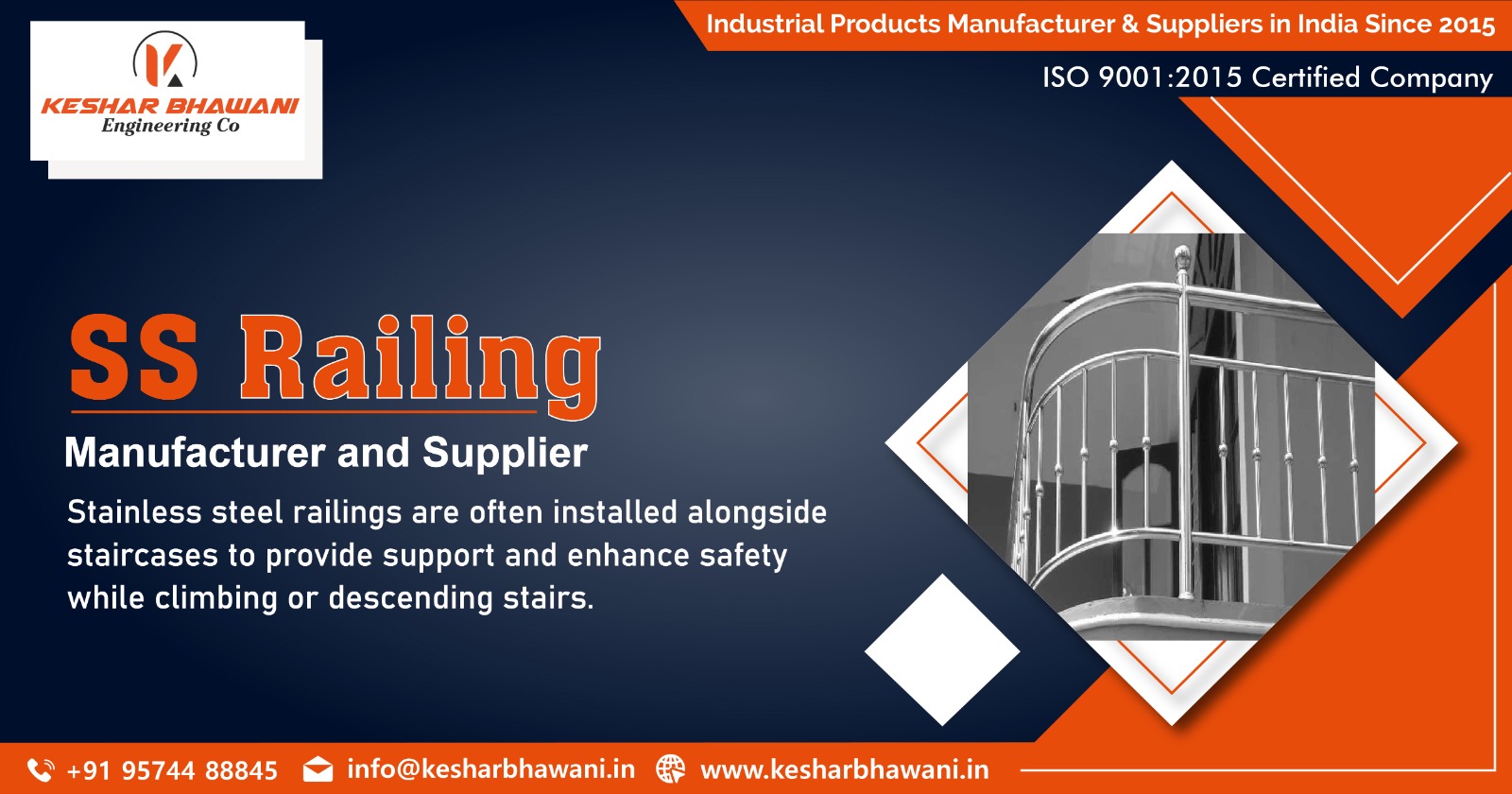 Supplier of SS railing in India