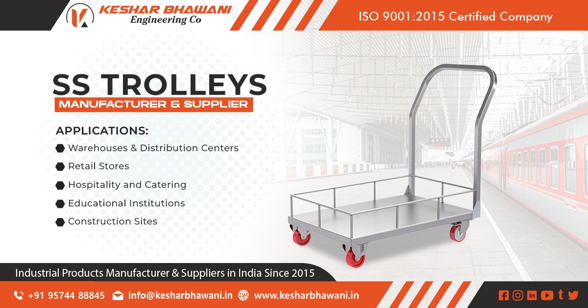 SS Trolleys Manufacturer in India