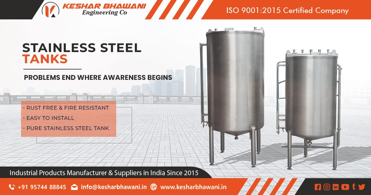 Best Supplier of SS Tank in India