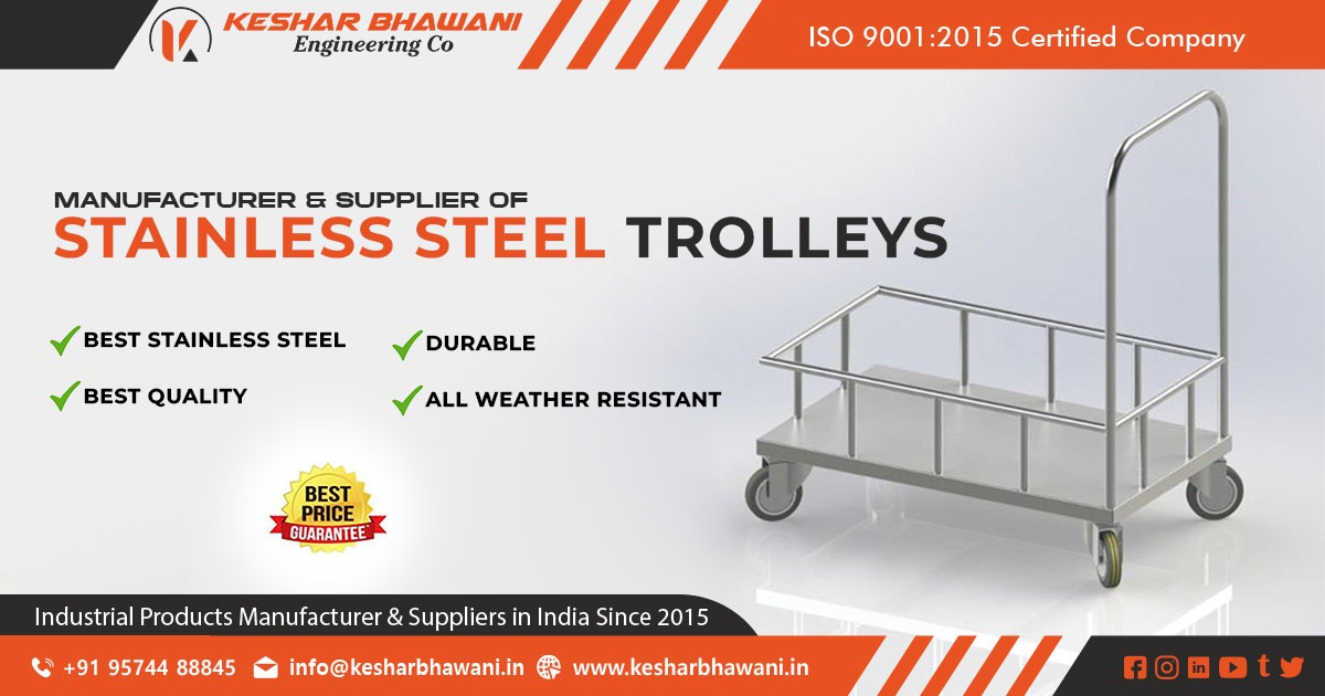 Supplier Stainless Steel Trolley in India