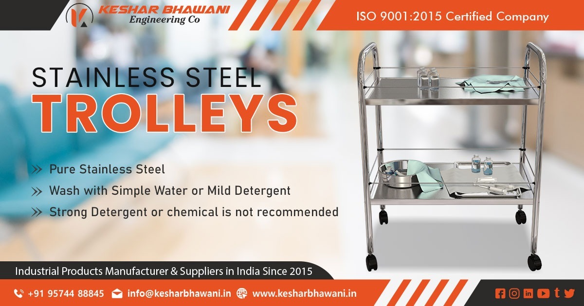 Stainless Steel Trolley Supplier in Rajasthan