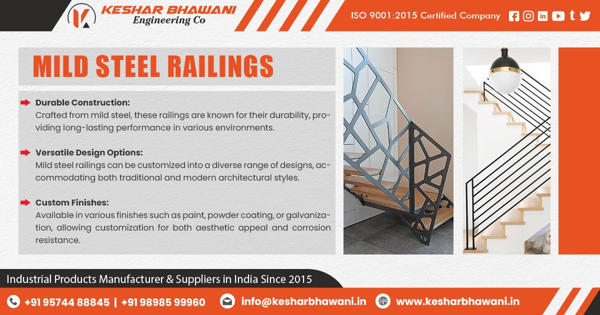 Mild Steel Railing Supplier in Bihar