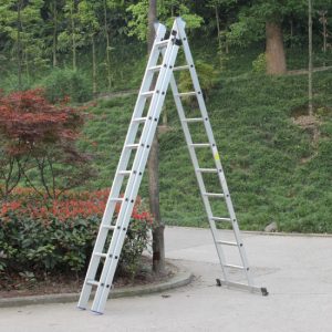 3-6-Steps-Triple-Climbing-Aluminum-Extension-Ladders-Super-Design-Folding-Step-Ladders