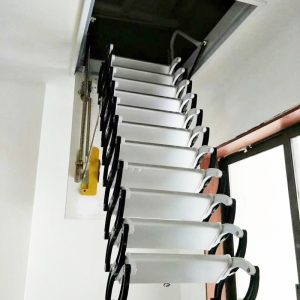 Heavy-Duty-Steel-Metal-Loft-Wall-Ladder-Stairs-Attic-Folding-Ladder-New-Design-Loft-Wall-Ladder